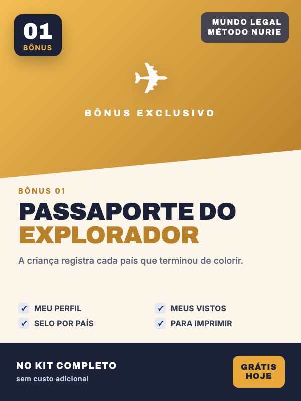 Capa do bônus Passaporte do Pequeno Explorador