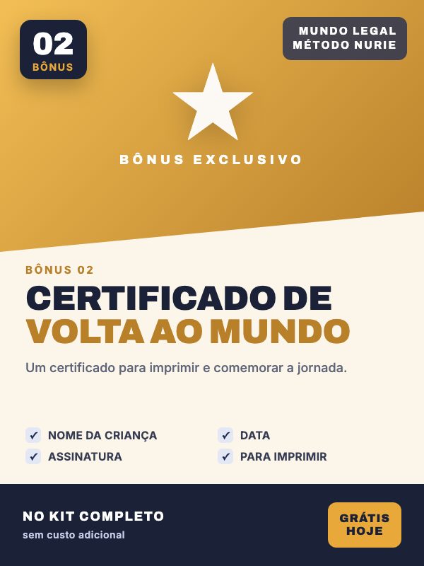 Capa do bônus Certificado de Volta ao Mundo
