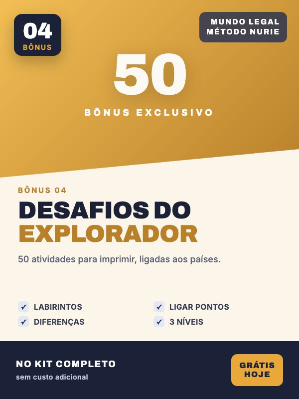 Capa do bônus Desafios do Pequeno Explorador